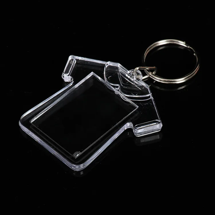 Love Picture Insert Heart Shape Keychain acrylic blank keychain