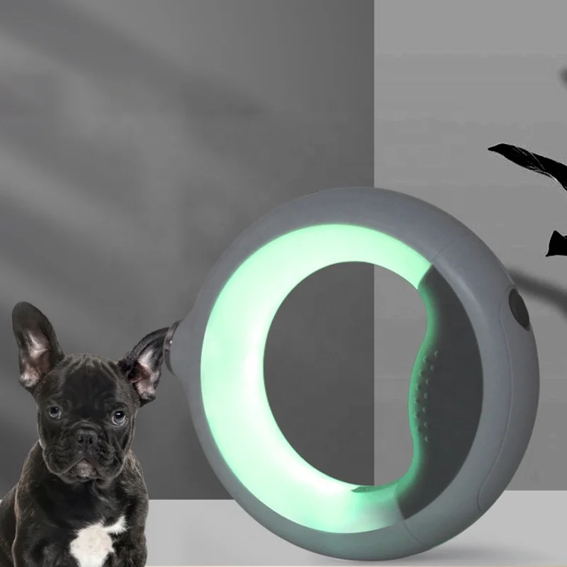 Designer New Style Pet Accessories Leash Products Retractable Dog Leash With Led Light