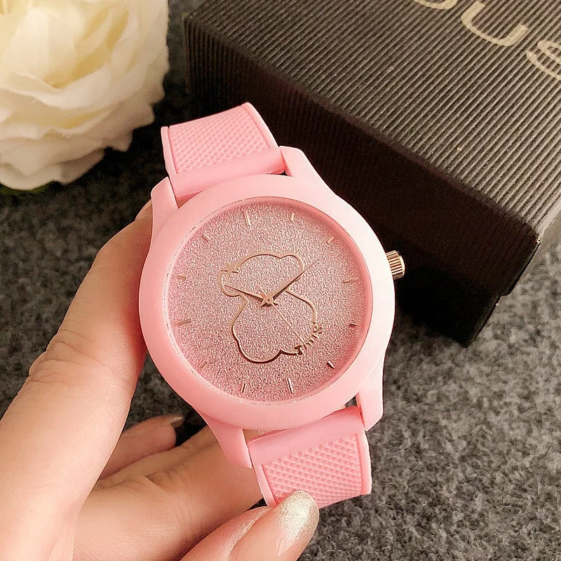 Wholesale Simple Brand 10 Color Wrist Watch Silicone Band Strap Quartz Watches for Women Girls Reloj de mujer