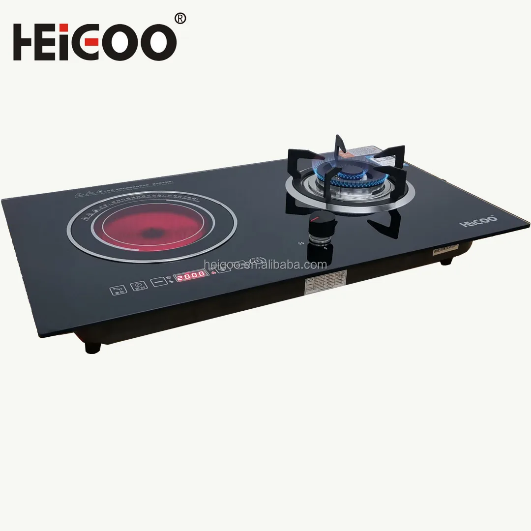 Fashion Design Tempered Glass Energy Save Gas Stove Table Top