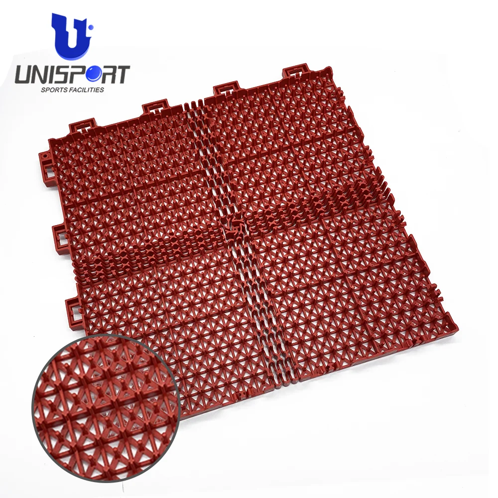Unisport Outdoor PP Interlocking Sport Flooring Basketball Floor Sports Courts Tile