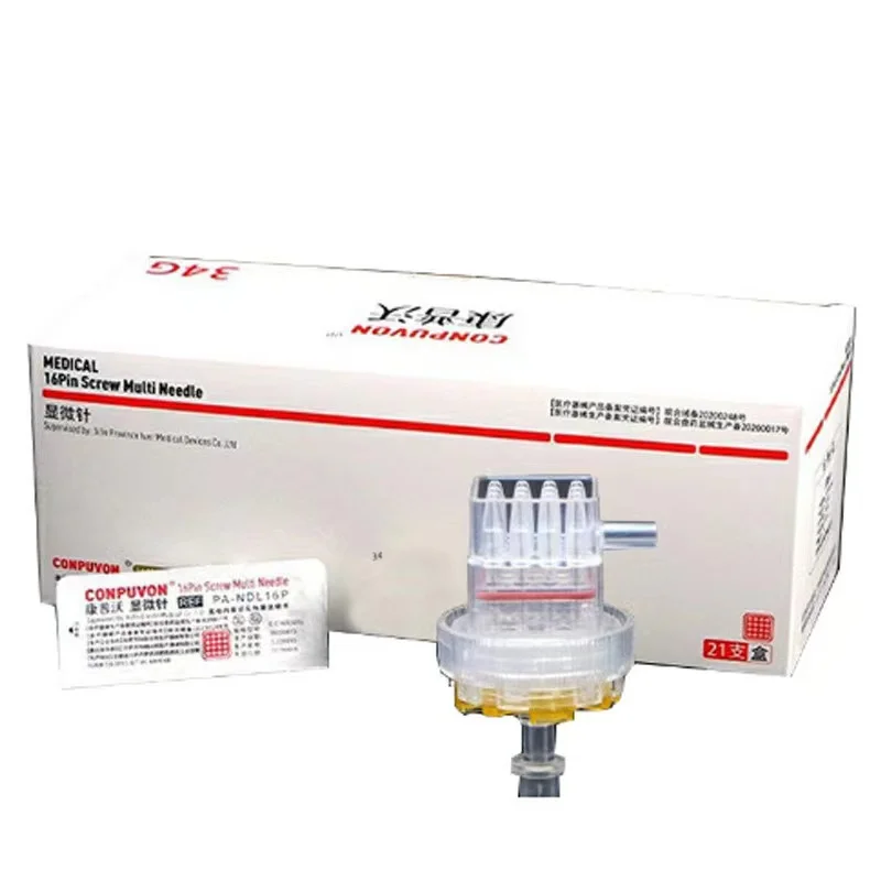 16 Pin 32G/34G Multi Needles Mesotherapy Gun Injector Derma Lift Needle For Negative Pressure Water Polishing Machine