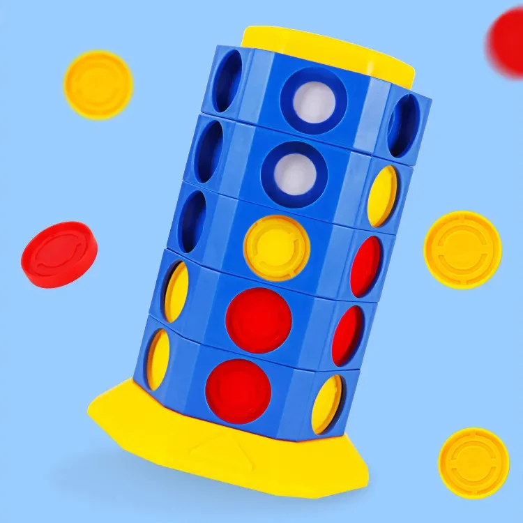 3d Rotation Connect 4 Game Line Up 4 Play Sets, Classic 4 in Line Game Kids Interactive Board Game