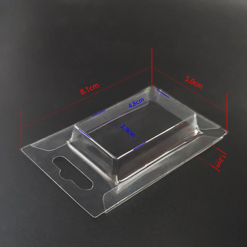 Customized Clear Pet PVC Sliding Blister Packing Pushing Blister Square Cavity Sliding Blister Packing