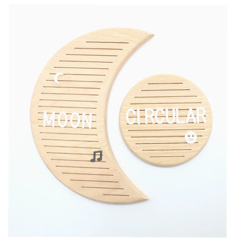 Круглая доска с буквами из твердого дуба деревянный круг