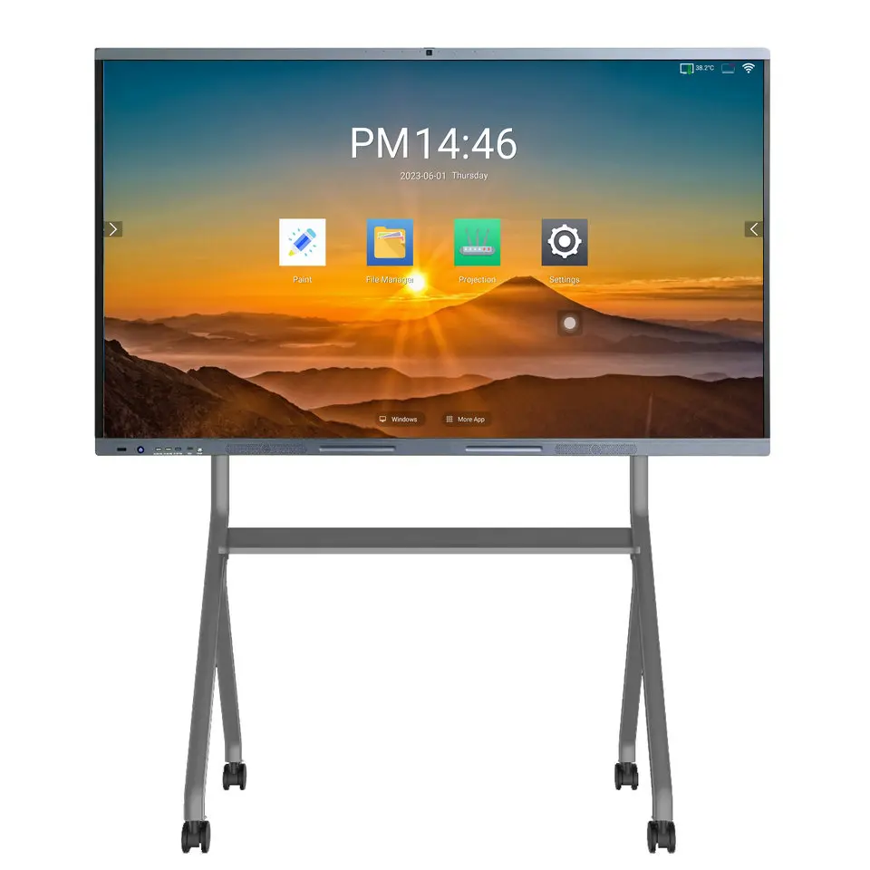 All One Smart Electronic Board 86' Mobile Education Tablet Interactive Whiteboard