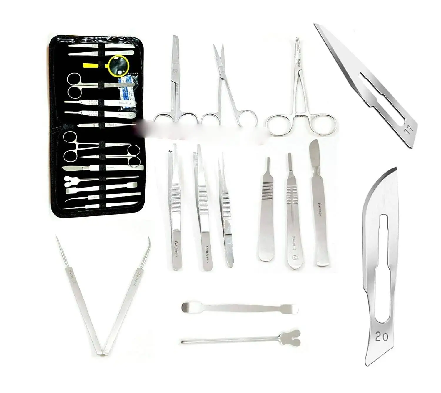 44Pcs Advanced Dissection Dissecting Kit Medical Biology & Veterinary Students Anatomy Lab Botany Animal Frog Dissecting Kit