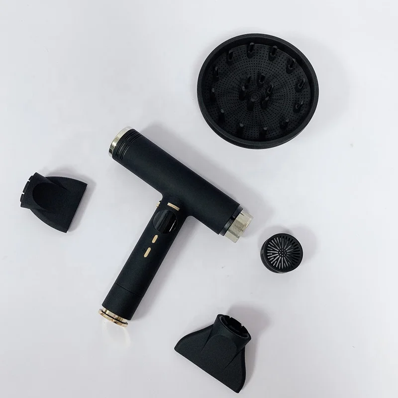 OEM Portable T-Shape Smart Hair Dryer Private Label High Speed Professional Ionic Brushless Motor Hair Dryer