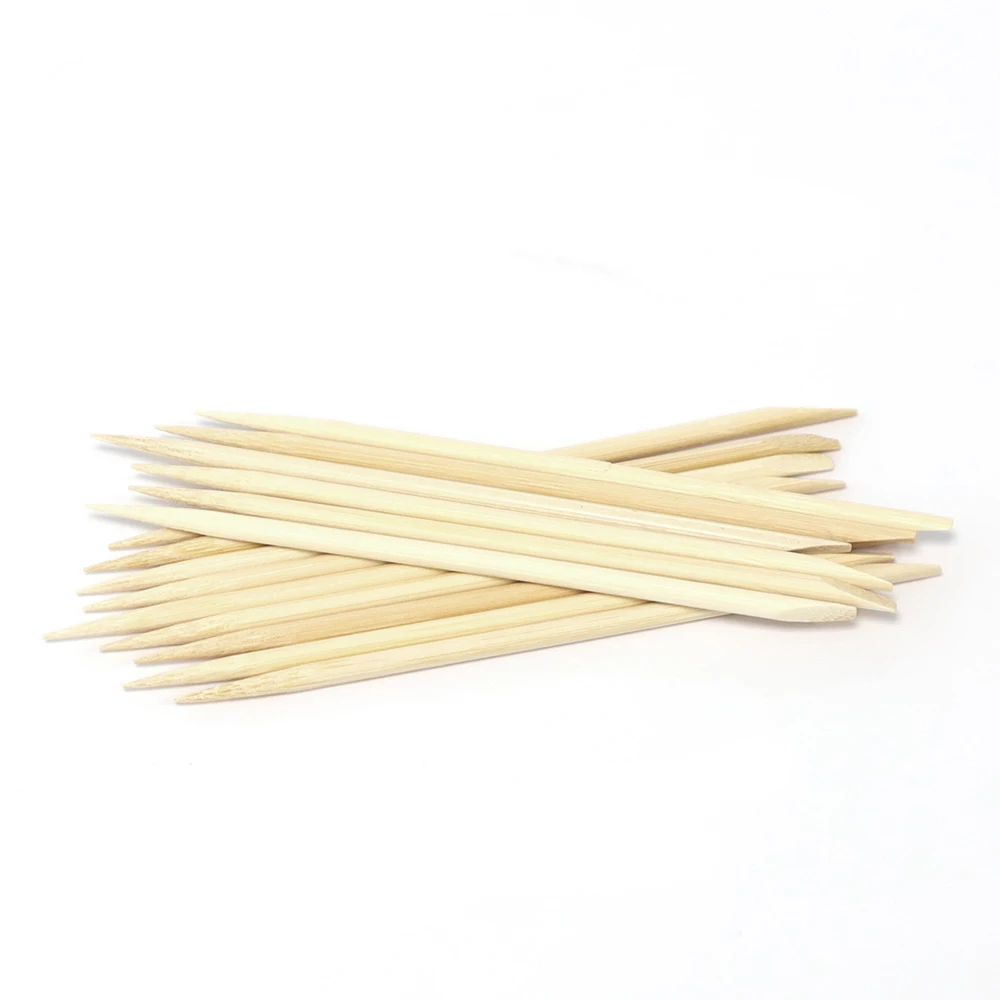 Eco-friendly long bamboo disposable skewers heat resistant barbecue bamboo sticks
