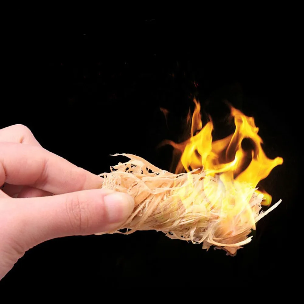 Customized Wool Fuel Fireplace Campfire 100% Natural Wood Fire Starter BBQ Smoker Wood Firelighter