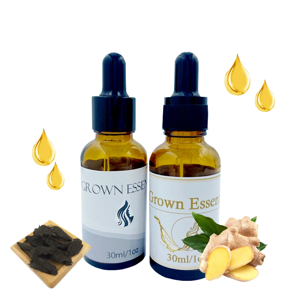 Private Label OEM Fast Organic Herbal Custom Men Care Anti Hair Loss Serum Fall Ginger Hair Growth Oil for Hair Regrowth