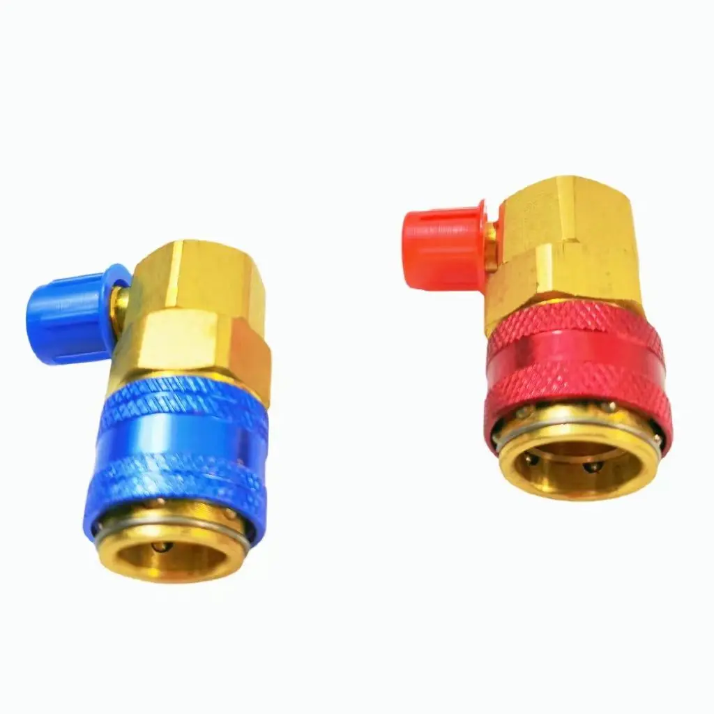 Good Quality 2 Sets Car A/C Air Condition Quick Coupler Adapter H/L Manifold Connector R134A Remover Tool Accessories
