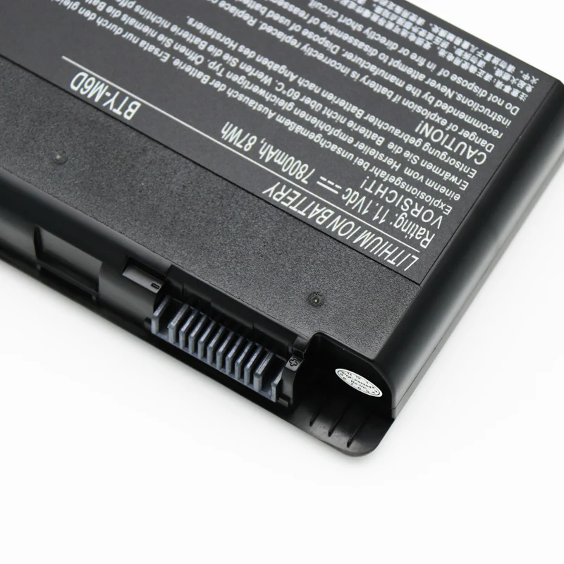 New Hot Wholesale Laptop battery BTY-M6D BTY-GS70 for MSI GT60 GT70 GX660 GX680 GX780 GX780R rechargeable notebook battery