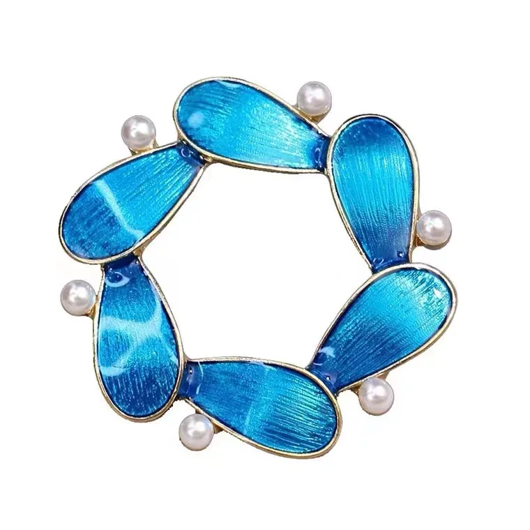 Factory Supply Korean Brooches Women Custom Poppy Brooches Fashion Lapel Pin Flower Brooch