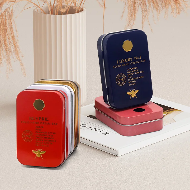 YEM Metal rectangular tin box with hinge lid custom food grade wedding sweet candy tin metal box for cake