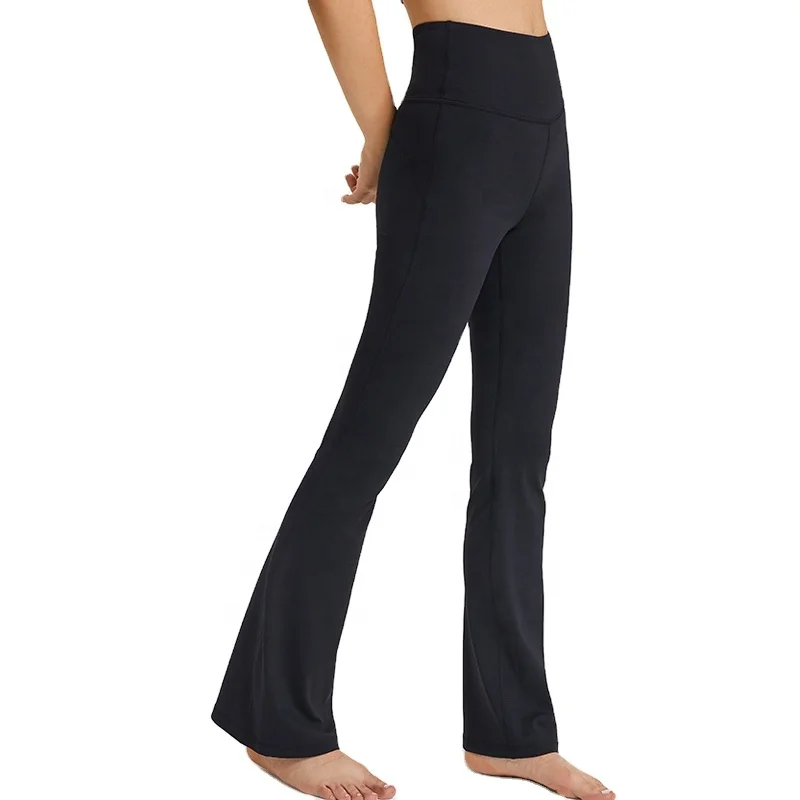 2023 New flared women active wear leggings high waist yoga pants
