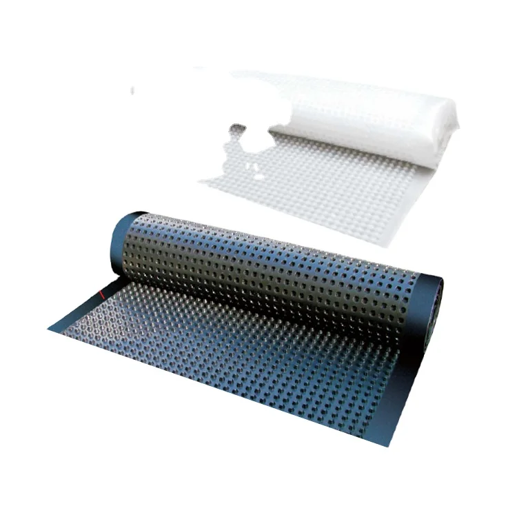 Wholesale Cheap Plastic  PP waterproofing drainage board for underground Green black  Roof Membrane Coiled Drainage System