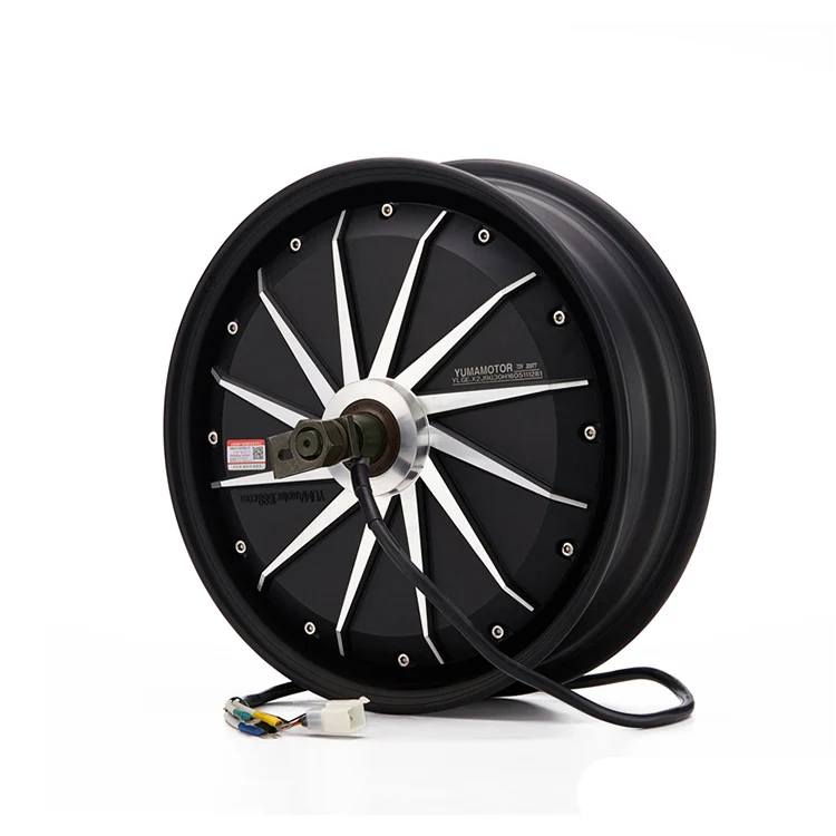 YM MOTOR 4000w 12Inch 72v High Speed Brushless Dc Motor Electric Hub Motor for Motorcycle