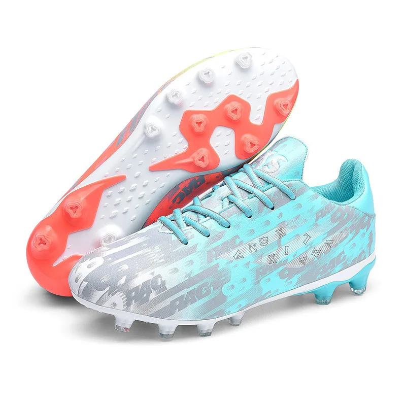 Wholesale hot selling men and women tf broken nails AG nails training football shoes  professional football boots black