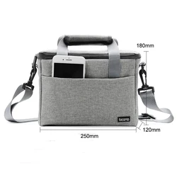 Waterproof custom outdoor travel bag for Nikon Canon SLR/DSLR canvas leather dslr shoulder camera bag
