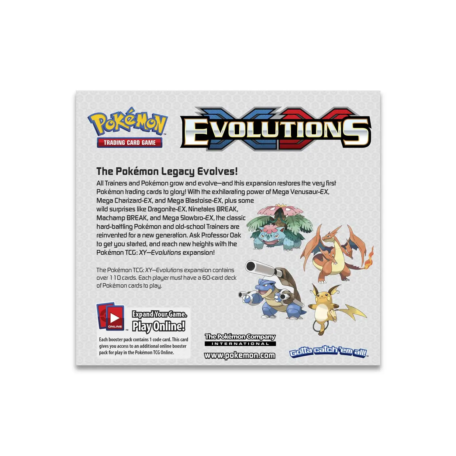 324pcs/box 36 packs XY Evolutions Poke mon Cards Trading Card Booster Box Playing Carte Against Base Set poke mon Ex Card