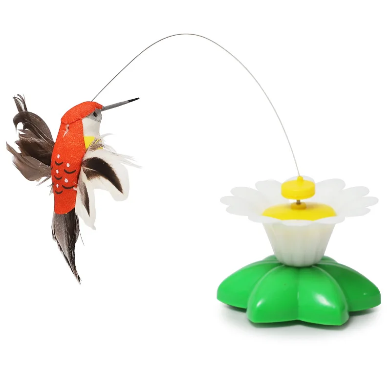 Automatic Rotating Cat Teaser Pet Accessories in Flower, Bird, Butterfly Shape