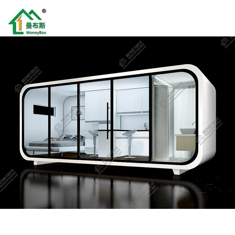 Multi-Functional Luxury Prefab Living Homes Micro Office Modular Container Apple Cabin Capsule House