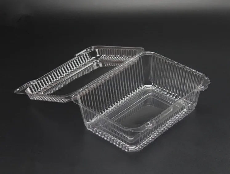 Eco-friendly Plastic Clear Strawberry Packing Box Clamshell Hinged Fruit and Vegetable Packaging Container