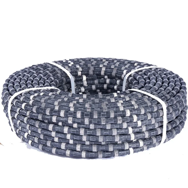 8.8mm High Quality Rubber Spring Plastic Concrete Multi Diamond Wire Saw quarry Stone CUTTING