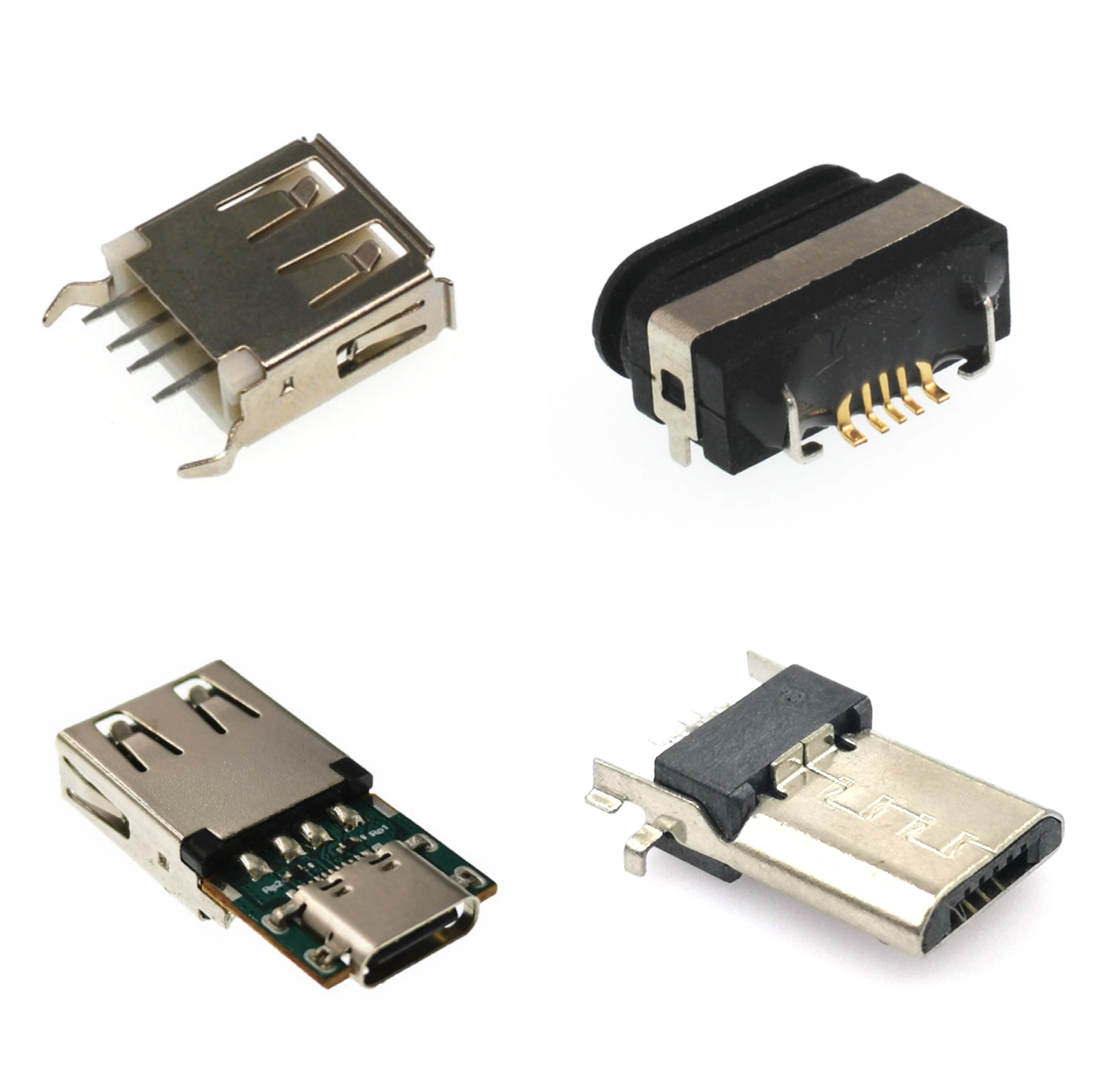 High Quality Hub Pcb Plastic Color Panel Price Waterproof Angled C Hot-Selling Stock Rugged Micro Ra Usb 3.0 Connector