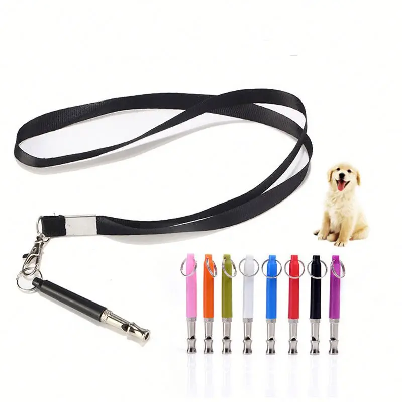 SJ1136  wholesale cheap multicolor leash ultrasonic funny dog training whistle