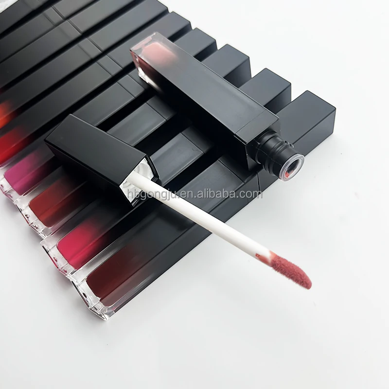 2024 Wholesale nude liquid lipstick vegan product matte liquid lipstick custom logo with low MOQ