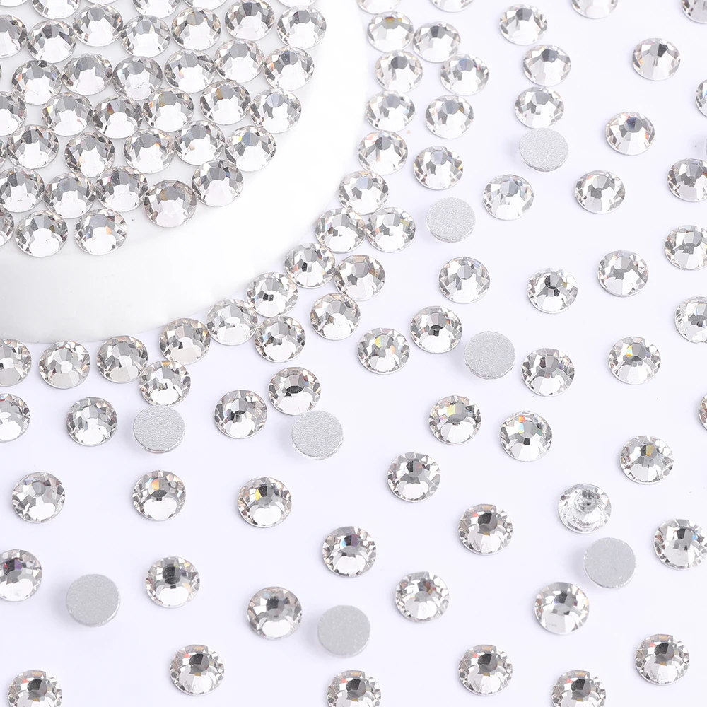 QIYI Hot selling Crystal Crystal AB Grade AAAAAA Exceptional Luster 2058 Non Hotfix Flat Back Rhinestones For Wedding Garments