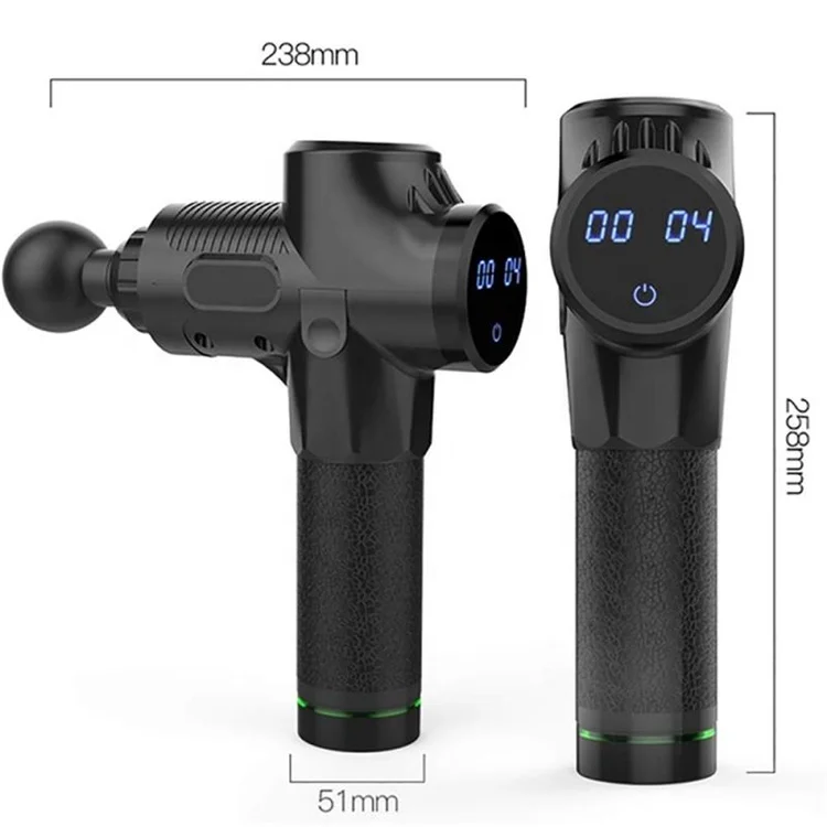 30 Speeds Electronic Massage Gun Muscle Stimulator  Percussion Massage Gun With Lcd Screen