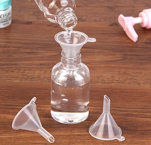 Transparent plastic perfume liquid cosmetics mini small funnel