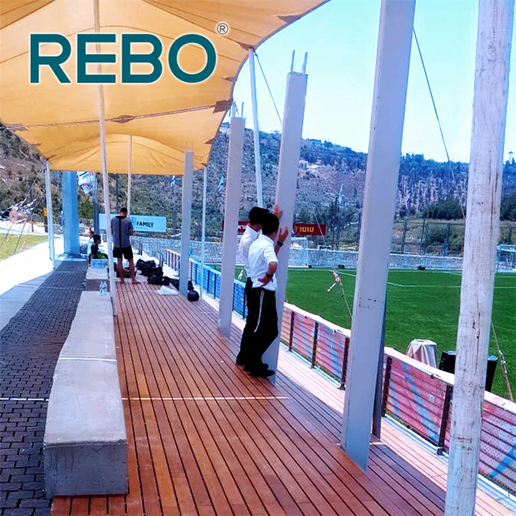 Waterproof outdoor bamboo tongue and groove decking floor covering board