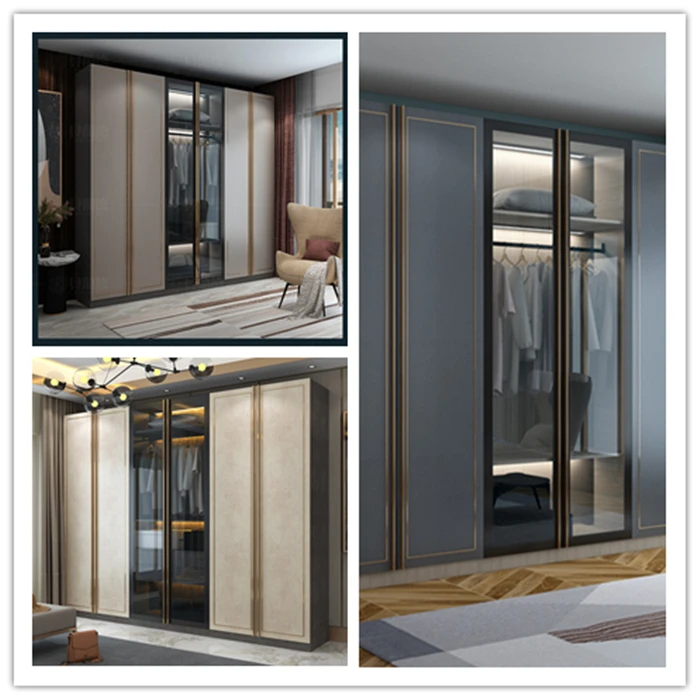 Nicocabinet custom modern style modular solid wood walk in robe bedroom wooden wardrobe designs photos