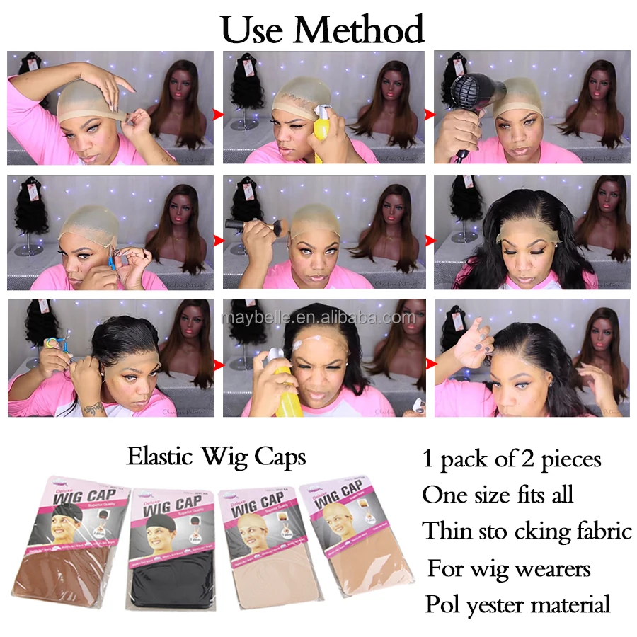 Private Label Adjustable Wig Making Caps For Lace Front Wigs Glueless Mesh Dome Lace Beige Brown Black Braid Stocking Wig Cap