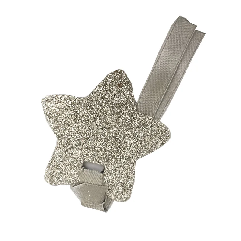 custom star shape kraft paper tag paper silver glitter hanging tags for gift