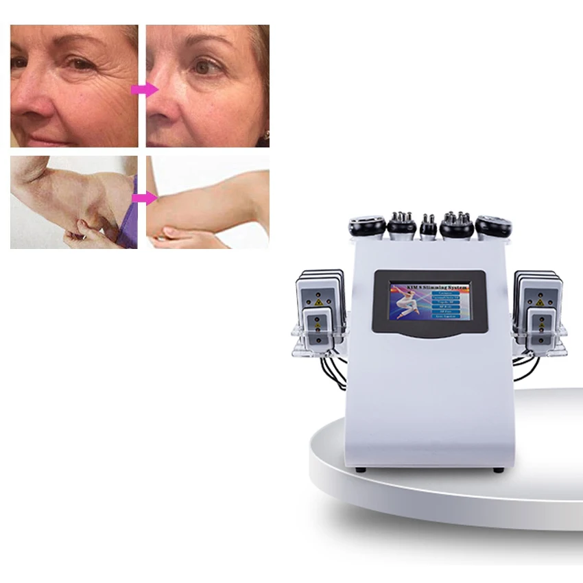 6 in 1 Lipo Laser Cavitation RF Vacuum 40K Cavitation Vacuum Lipolaser Slimming body weight loss Machine