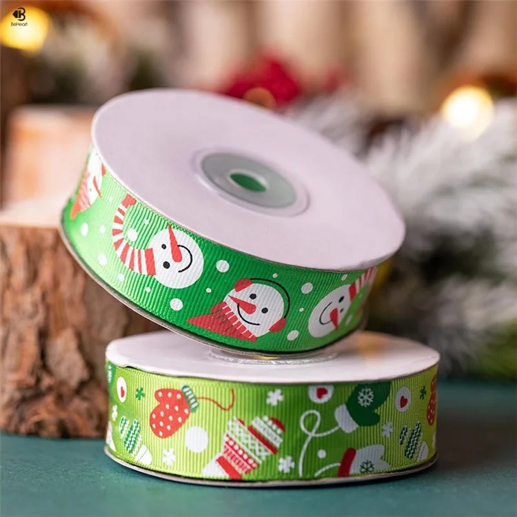 
Beheart Colors Christmas Hot Stamping Bow Diy Packaging Cake Box Decoration Ribbon Mixer 