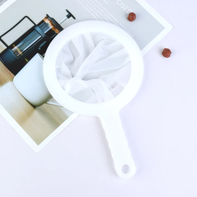 OEM Multi-Function Household Kitchen Soybean Milk Filter Residue Juice Filter Reusable Nylon Super Fine Colander Sieve Kitchen Tool