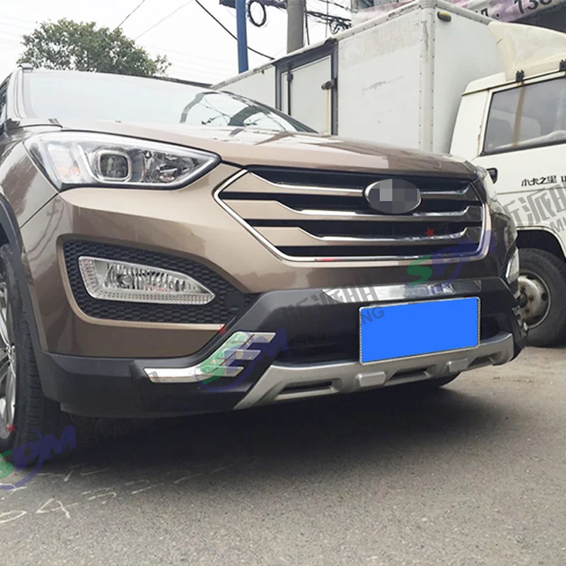 SPM ABS front and rear bumper guard protector for hyundai SANTAFE 2013-2015
