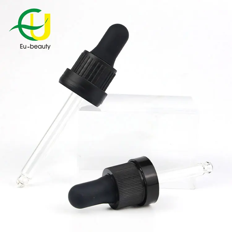 OEM/ODM Ribbed Closure Dropper Cap Glass Pipette Dropper