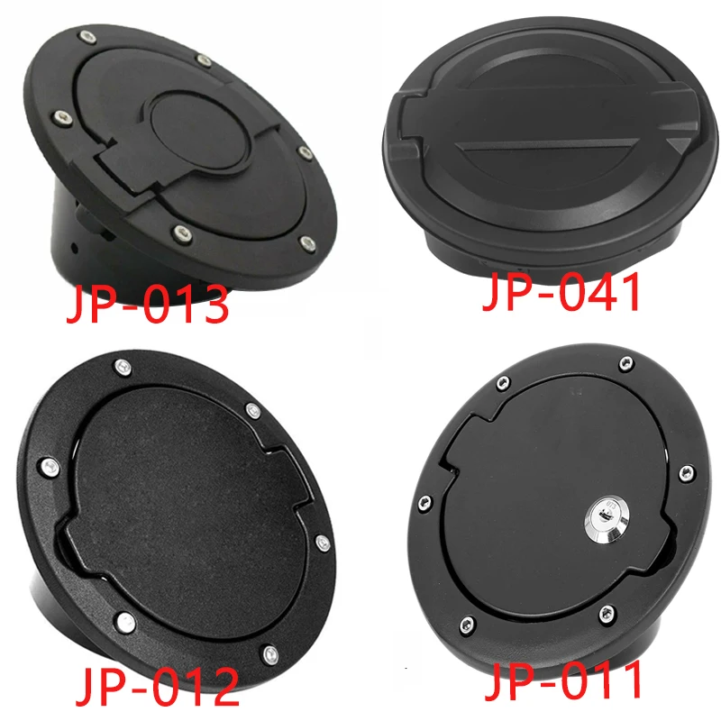 Gas Cover Locking Fuel Filler Door Cover for 2007-2018 Jeep Wrangler JK &Unlimited Sport Sahara Rubicon