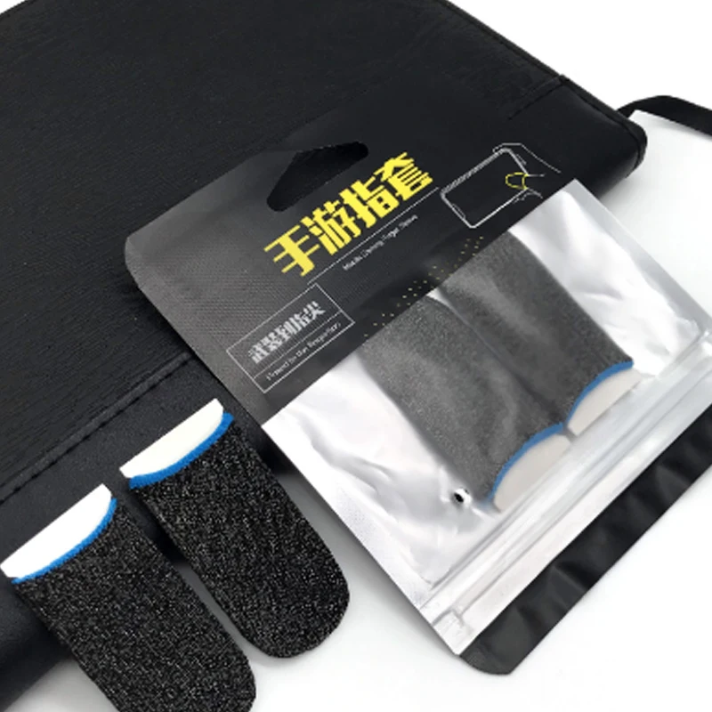 High Quality Mobile Gaming Touch Screen Conductive Fiber Silver Copper Carbon Thumb Cover