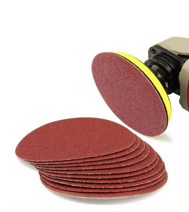 Wholesale Hook And Loop Sanding Pad 150mm 120mm Abrasive Sanding Disc Round Sanding Paper Disc for wood and metal
