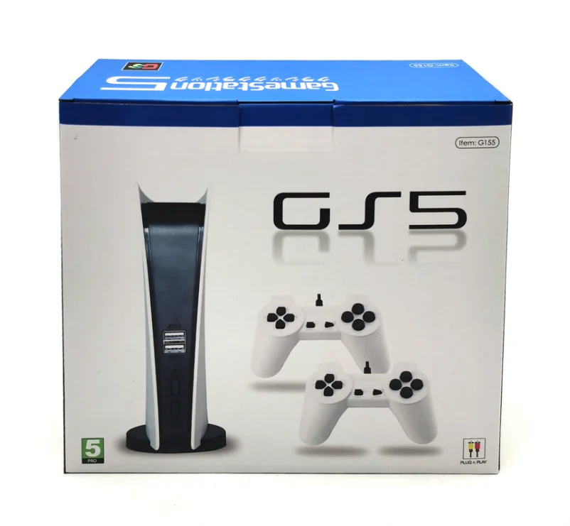 p5 design 128mb 256mb tv game console with wired controller retro arcade 2 joysticks NESS FC