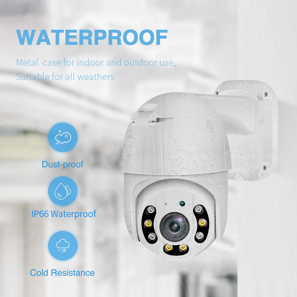 Ip-камера LOOSAFE 4 канала 2 МП ptz наружная Водонепроницаемая камера безопасности poe купольная ночного