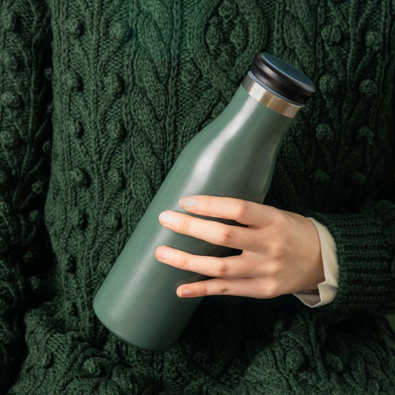 Hot Sale Customized Color Small Mouth Flask 304 Stainless Steel Thermal Insulation Water Bottle